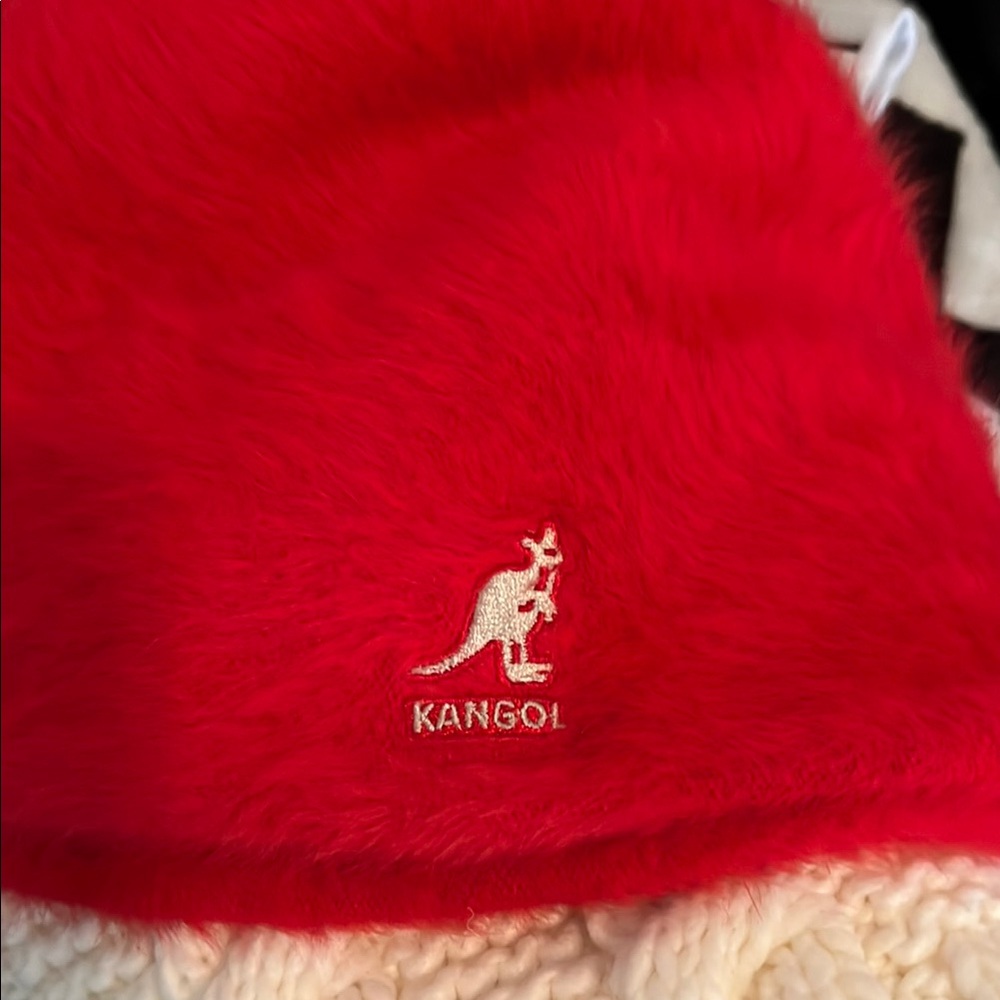 Kangol Red Furry Hat